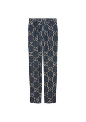 Gucci Jumbo Gg High-Rise Straight Jeans