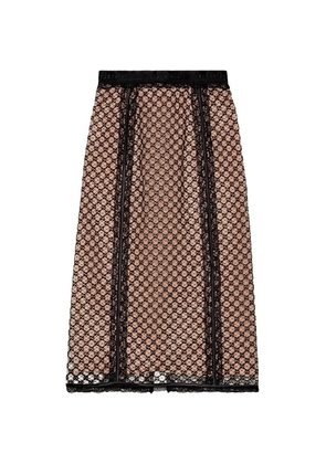 Gucci Gg Supreme Midi Skirt