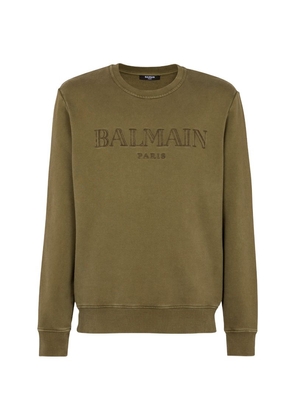 Balmain Cotton Embroidered Sweatshirt