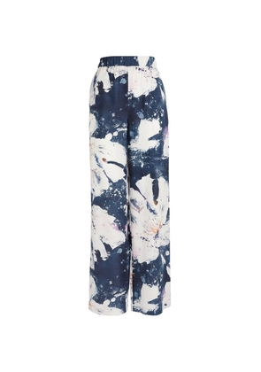 Max & Co. Silk Floral Print Trousers