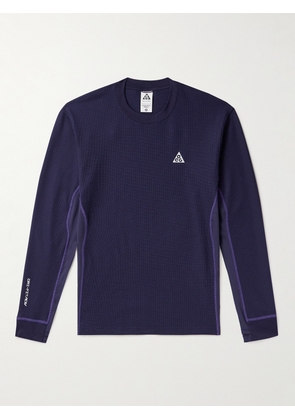 Nike - ACG Goat Rocks Dri-FIT ADV-Panelled Waffle-Knit T-Shirt - Men - Purple - S