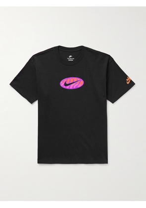 Nike - Sportswear Logo-Appliquéd Cotton-Jersey T-Shirt - Men - Black - S
