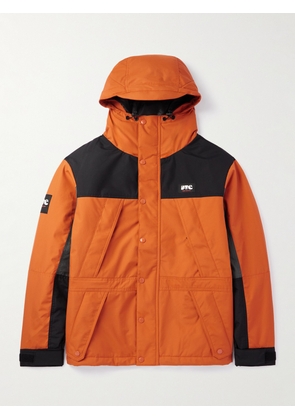 Pop Trading Company - FTC Skateboarding Logo-Appliquéd Colour-Block Shell Hooded Jacket - Men - Orange - S