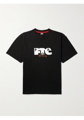 Pop Trading Company - FTC Skateboarding Logo-Print Cotton-Jersey T-Shirt - Men - Black - S