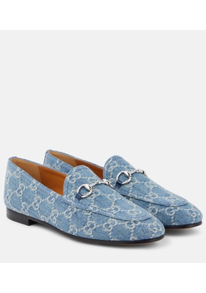 Gucci Jordaan GG denim loafers