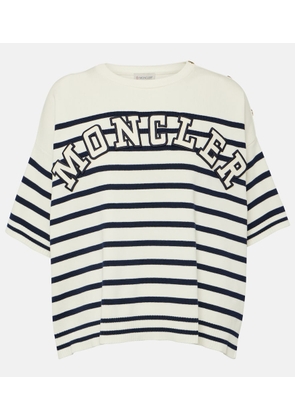 Moncler Logo striped cotton T-shirt