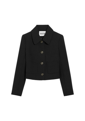 Cropped suit jacket