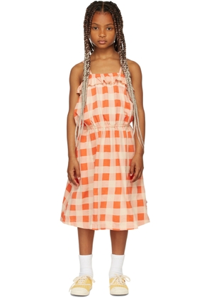 Repose AMS Kids Orange Ruffle Dress