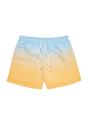 Board swim shorts dip dye print