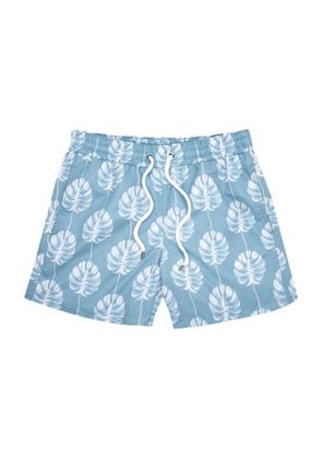 Sport swim shorts botânico leaf print