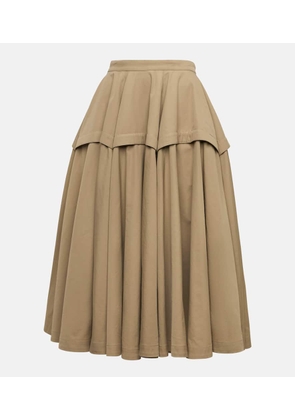 Bottega Veneta Cotton-blend midi skirt
