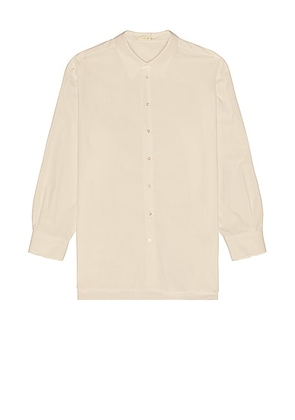 The Row Lukre Shirt in Parchment - Ivory. Size XL (also in ).