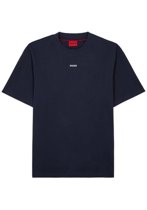 Hugo Logo-print Cotton T-shirt - Navy