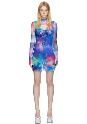 Versace Jeans Couture Multicolor Space Couture Minidress