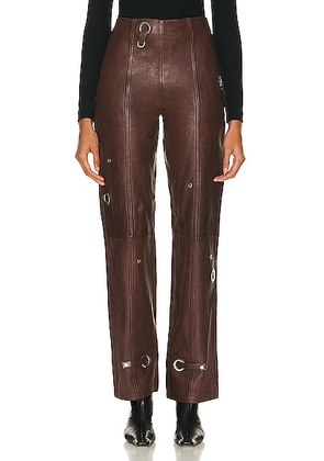 Saks Potts Bonnie Pant in Chestnut - Brown. Size XS (also in M).