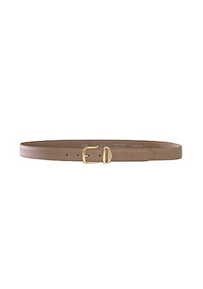 AUREUM French Rope Belt in Etoupe & Gold - Taupe. Size M/L (also in XS/S).