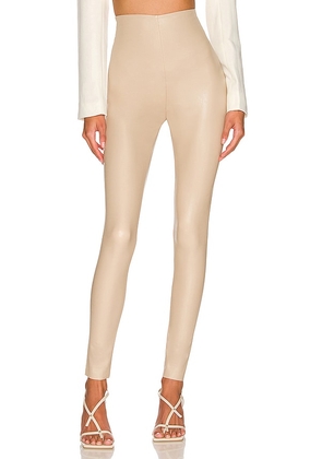 Commando Faux Leather Legging in Nude. Size M, S, XL, XS.