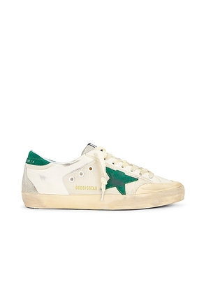 Golden Goose Super Star Nylon And Nappa Leather Star in White. Size 41.