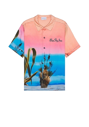Blue Sky Inn Desert Sunrise Shirt in Pink. Size M, S, XL/1X.