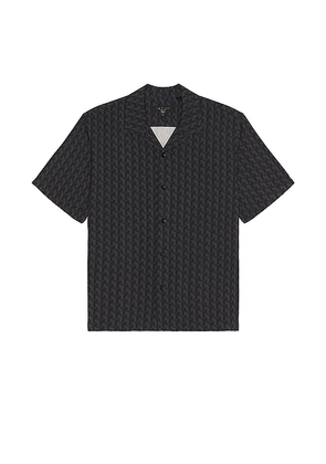 Rag & Bone Printed Avery Shirt in Black. Size M, S, XL.