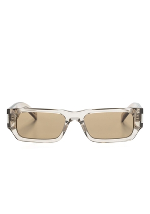 Saint Laurent Eyewear SL 660 rectangle-frame sunglasses - Neutrals