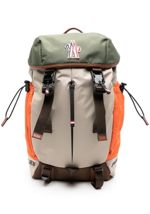 Moncler colour-block water-repellent backpack - Neutrals