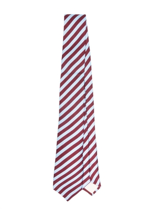 Marni striped silk tie - Blue