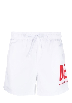 Diesel Bmbx-Nico logo-print swim shorts - White