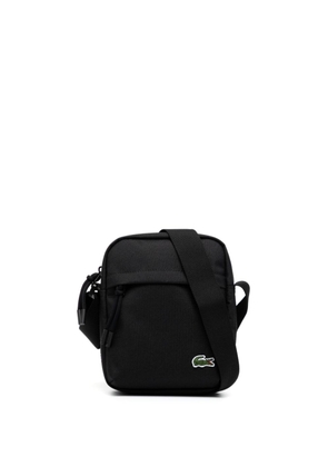 Lacoste logo-appliqué messenger bag - Black