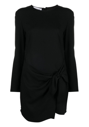 Moschino knot-detail long-sleeve minidress - Black
