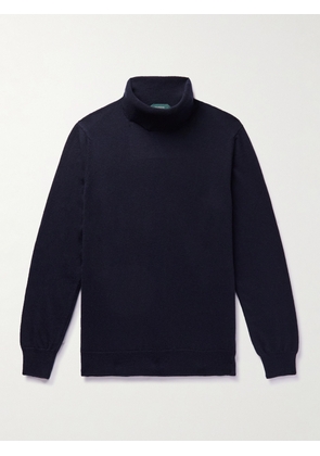 Incotex - Zanone Slim-Fit Virgin Wool and Cashmere-Blend Rollneck Sweater - Men - Blue - IT 44