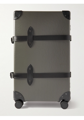 Globe-Trotter - Centenary Check-In Leather-Trimmed Trolley Case - Men - Gray