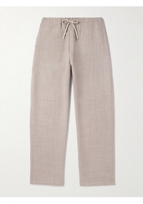 Danton - Straight-Leg Wool Trousers - Men - Neutrals - 44