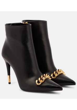 Tom Ford Chain leather ankle boots