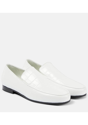 Toteme The Oval croc-effect leather loafers