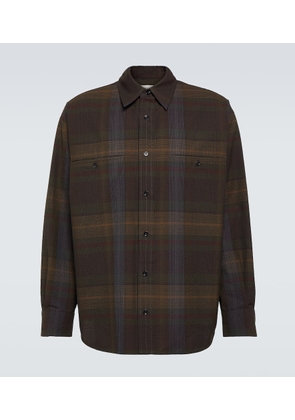 Lemaire Checked wool shirt