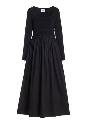 Aje - Audrey Braided Linen Midi Dress - Black - XS - Moda Operandi