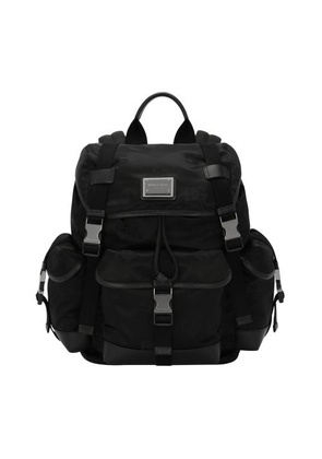 Nylon backpack with logo