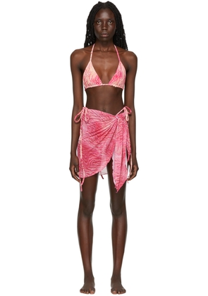 KIM SHUI SSENSE Exclusive Pink String Bikini