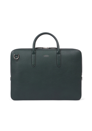 Smythson Lightweight Large Briefcase in Panama