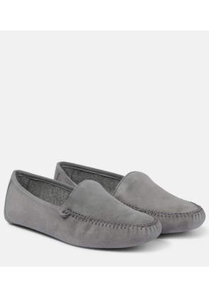 Loro Piana Lady Maurice suede slippers