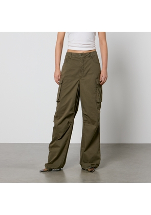 Good American Baggy Cotton-Blend Canvas Cargo Trousers - US 8/UK 12