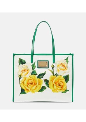 Dolce&Gabbana Majolica Large printed canvas tote bag
