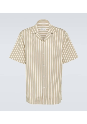 Lanvin Striped cotton bowling shirt