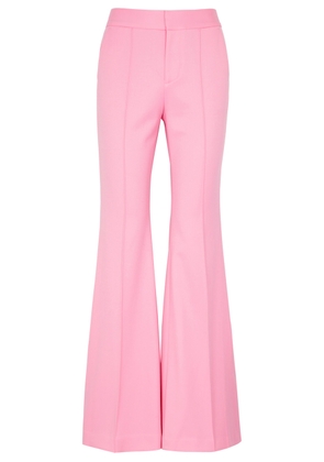 Alice + Olivia Danette Flared Woven Trousers - Light Pink - 6 (UK10 / S)