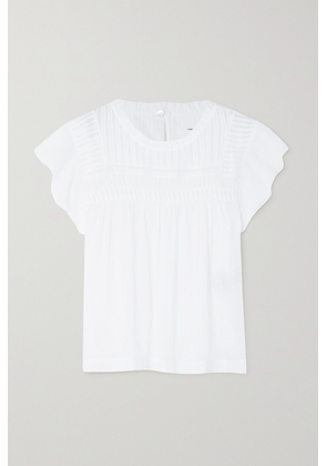 Marant Étoile - Layona Ruffled Cotton-voile Blouse - White - FR34,FR36,FR38,FR40,FR42,FR44