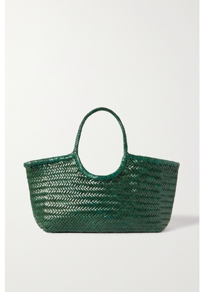 Dragon Diffusion - Nantucket Large Woven Leather Tote - Green - One size