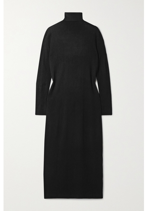 Allude - + Net Sustain Wool And Cashmere-blend Turtleneck Midi Dress - Black - x small,small,medium,large,x large