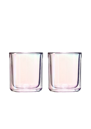 Corkcicle Glass Rocks 12oz Double Pack in Pink.