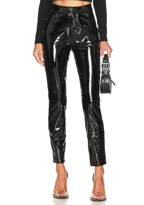 Commando Faux Patent Leather Pant in Black. Size S.